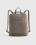 Minimal Pebbled Leather Convertible Multiway Backpack