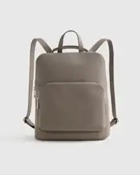 Minimal Pebbled Leather Convertible Multiway Backpack