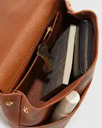 Leather Small Backpack