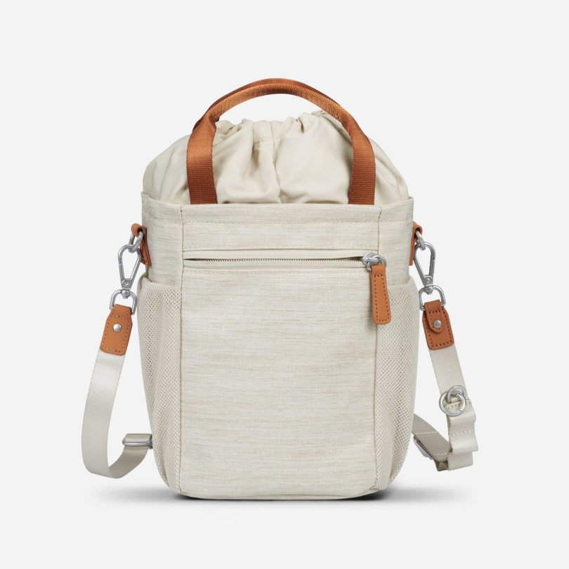 Drawstring Multiway Mini Canvas Crossbody Bucket Bag